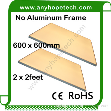 Frameless long lifespan 47W square 600 600mm ultra thin led panel light